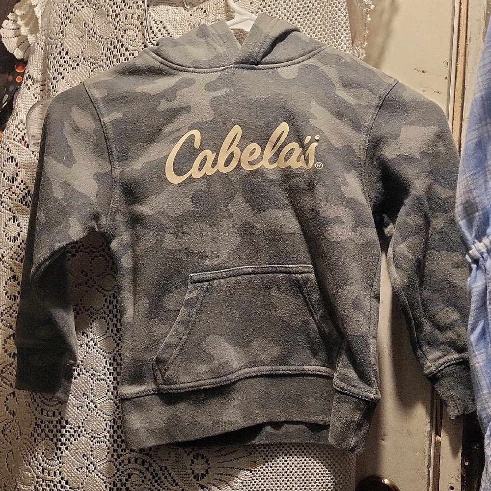 Cabela's Kids Camouflage Hoodie - Gray